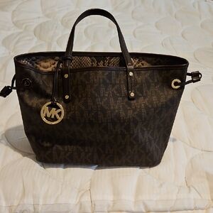 Michael Kors Dark Brown Signature Tote